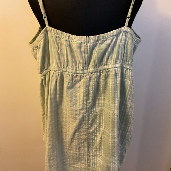 1. American eagle Mint Green Plaid Babydoll Style Tank Dress Size XXL - Picture 8 of 8